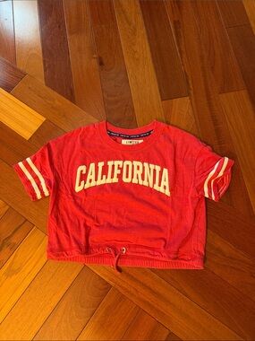 The Limited Red 'California' Short Sleeve Tee